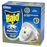 Raid Night & Day Trio Insekten Stecker, Schutz vor fliegenden & kriechenden Insekten, Stecker & 1 Nachfüller, bis zu 300 Stunden - 3