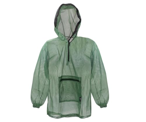 Commando Industries Robustes und Praktisches Moskito Hemd Insekten Schutz Anzug mit Gesichtsschutznetz (Oliv/M/L)